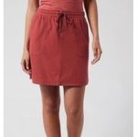 Athleta  Farallon Skirt Size L In Dried Cinnamon Red Stretch Sporty Athleisure‎ Photo 2