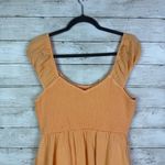 American Eagle Ruffled Mini Dress Orange Size Large Photo 2