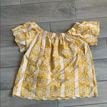 VICI Yellow Embroidered Blouse Photo 3