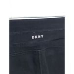 DKNY  Sport Black Leggings Pink Spell Out Logo Tape Drawstring Pull On Womens M Photo 5