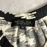 Rachel Zoe Black and White Patterned Women's Top Size 2X Photo 2