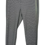 Ann Taylor  LOFT Pull-On Black & White Houndstooth Pants Women's XL Photo 0