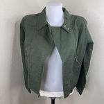 Stüssy Stussy Moto Utility Military Asymmetrical Full Zip Jacket Sz M Fit S Safety Pin Photo 2