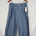 Ralph Lauren Lauren  Petite Women's Pleated Chambray Wide-Leg Pants Size 6 NWT Photo 7