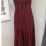 Betsy and Adam burgundy maxi dress size 4 Photo 3
