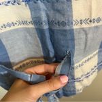 ✨ Vintage Ride Blue White Plaid Western Vest Medium Nepal Photo 8