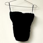 Lovers + Friends NWT  Mac Cotton Blend Strapless Pleated Tube Top Black Womens XS Photo 1