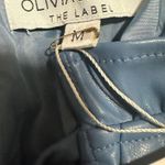 Olivia James The Label Tinsley Faux Leather Dress in Topaz Leather Photo 6