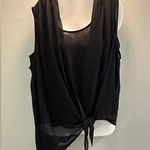 All Saints Ava Tie Top size 8 Color black Photo 0