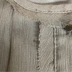 J.Crew Maisie Gray Crinkle Silk Chiffon Long sleeve Henley Neckline Dress Sz 10 Photo 5