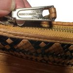 Rebecca Minkoff MAC Woven Leather Crossbody Tan Black Chain Strap Shoulder Bag Photo 14