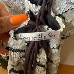 Lucy in the Sky Sequin White Mini Dress Hoco Prom Photo 5