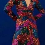 Farm Rio  • Midi Dress • Rainbow Hearts • Multicolor • Long Sleeve • Small Photo 0