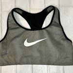 Nike Gray and Black Sports Bras with Moisture-Wicking Fabric Photo 0