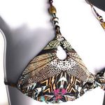 Beach Bunny  Urban Jungle Beaded Bikini Top NWT Photo 4
