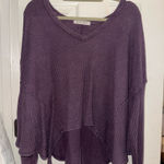 Free People  Top Long Sleeve Small Knit We The Free Waffle Photo 0