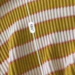 Free People  just my stripe yellow cropped sweater Photo 6