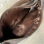 Banana Republic Metallic Brown Leather Crescent Shoulder Bag Small Y2K 90s Photo 3