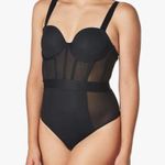 DKNY Sexy Sheer Strapless Bodysuit Going Out Date Night Lingerie Photo 0