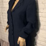Morgan Taylor Petites Navy Blue Skirt Suit Y2K 8P Photo 3