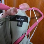 Lulu's XS Came For Cocktails Sage Green Pleated Tiered Lace Maxi Dress Nwt Photo 3