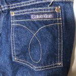 Calvin Klein  vintage mom style dark denim blue jeans tapered leg made in USA XS Photo 4