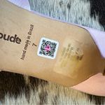 LARROUDE Barbie Marilyn Mule In Tulip Pink Feather Kitten Heel Size 7 Photo 4