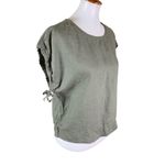 Everlane Linen Green Cap Sleeve Blouse Women Small Casual Summer Top Sustainable Photo 1