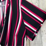 Torrid Size 3 Deep V Neck Surplice Peplum Striped Top w/Short Cap Sleeves Photo 2