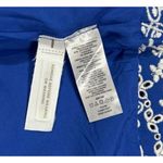 Loft NWT SHABBY CHIC SIZE 10 BLUE EYELET SKIRT WITH WHITE EMBROIDERY&SCALLOP HEM Photo 4