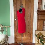 Moschino  Cheap & Chic Red One-Shoulder Ruffle Shift Dress – Size 10 Photo 6