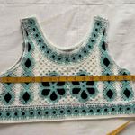 Papaya Blue green and white crochet crop top Photo 4