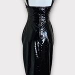 Ashley Park Vegan Leather L’Amour Statement Liquid Dress Photo 3