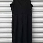 Manydress Wrap Dress Women's Medium Black Sleeveless Party Night Out Photo 4