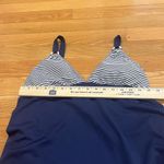 Motherhood  maternity blue/white swim taniki top size large . Photo 7
