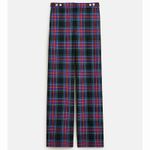 J.Crew Sydney Stewart Tartan Wool Blend Wide Leg Preppy Pants Photo 1