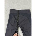 Lululemon womens leggings 4 black crop overlay capri side scrunch EUC Photo 9