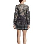Free People New  Cherry Blossom Embroidered Black Floral Mini Dress Women Size 0 Photo 2