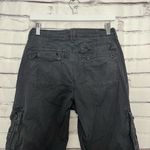 American Eagle  Baggy Cargo Pants Jogger Black Women’s 6 Utility Straight Leg Y2K Photo 8