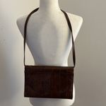 Vintage Caramel Brown Eelskin Crossbody Bag/Clutch Photo 4