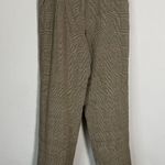Dana Buchman Women's Size 12 High Rise Plaid Wool Blend Trouser Dress Pants Tan Photo 3