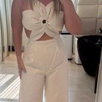 These Three Boutique Flower Linen Romper Photo 0