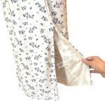 House of Harlow Linen Smocked Bodice Square Neck Floral Cottage Coquette Soft XS White Photo 9