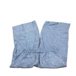 BANANA REPUBLIC blue wide leg linen blend crop pants Size XS Photo 2
