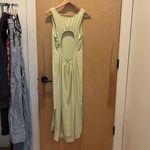 Lululemon  Midi Dress Pima Open Back Green Size 8 Photo 3