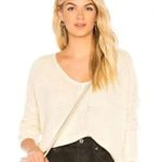 Majorelle V-Neck Sweater Off White Acrylic Chunky Knit Oversized Pullover Size S Photo 0