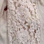 Chico's Blush Peach Francesca Jacket Cardigan Open Flutter Front Lace Inlays Photo 5