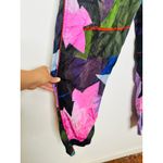 UNTITLED IN MOTION Purple Floral Intuition Tie Closure Trouser Pants size Small Blue Photo 10