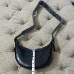 Leather Crocodile Embossed Bag Black Photo 14