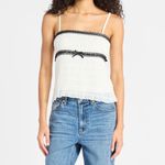 No Boundaries NWT - Ruched Chiffon Babydoll Cami Top with Bow Detail. Photo 2